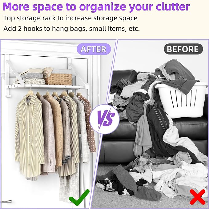Over The Door Clothes Hanger - Image 5