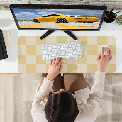 Leather Desk mat, Non-Slip Desk mat, Waterproof PU Leather Desk pad Protector - Image 5