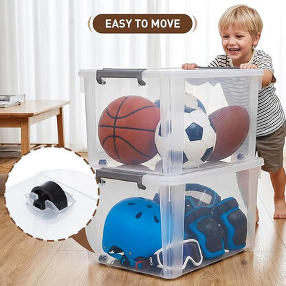 Citylife 6 Packs 58.1 QT Plastic Storage Bins - Image 4