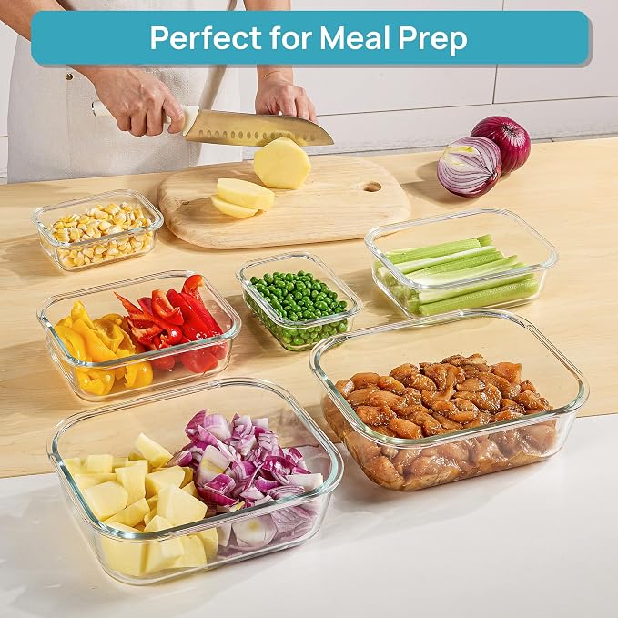 Vtopmart 2.26L/76oz Extra Large Glass Food Storage Containers - Image 3