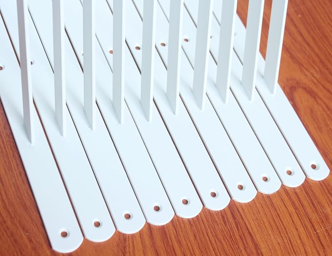 8 Pack L20 x H 12" White Heavy Duty Shelf Brackets - Image 5