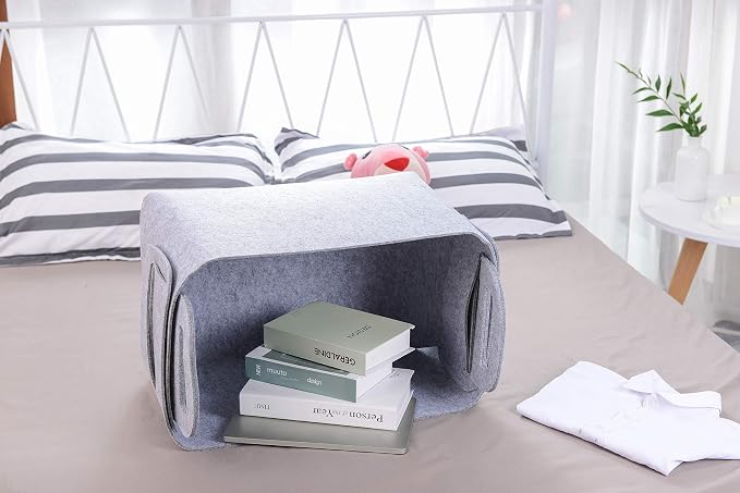 Storage Basket Felt Storage Bin Collapsible& Convenient Box Organizer - Image 4