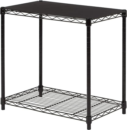 Amazon Basics 2-Shelf Stackable Storage, 13.3" D x 23.2" W x 22.2" H by AmazonBasics