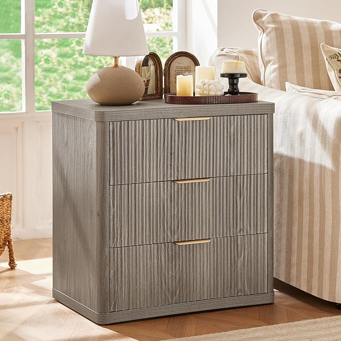 LEYAOYAO 23" Wide Fluted Night Stand - Image 4