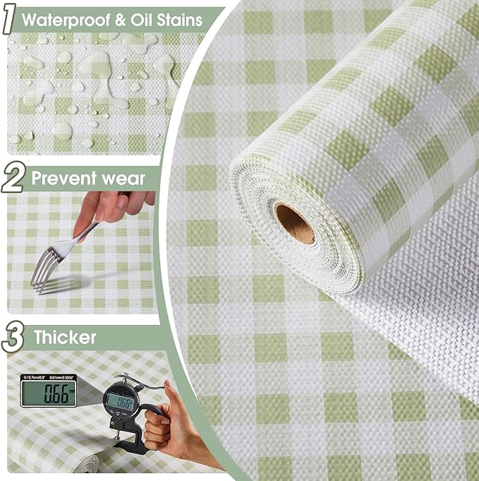Drawer and Shelf Liner, Non-Slip Kitchen Cabinet Liners Non-Adhesive Thick - Image 5