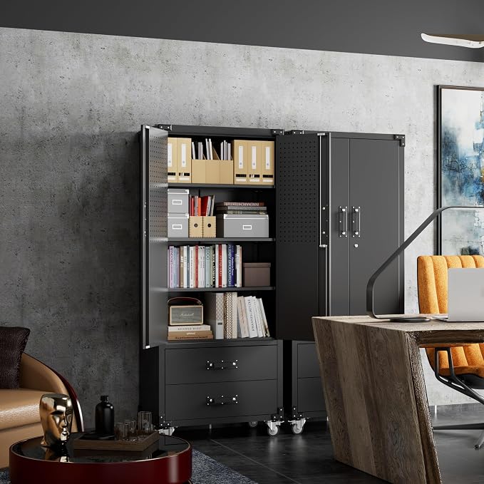 Upgraded Metal Garage Storage Cabinet - Image 5
