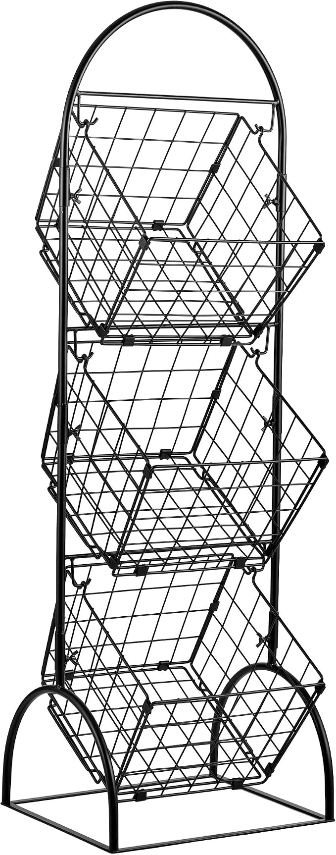 Sorbus 3-Tier Wire Market Basket Storage - Image 6