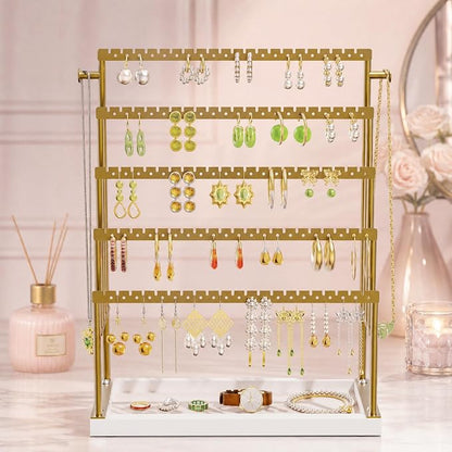 Large 5 Tier Earring Organizer and Holder, jewelry organizer stand, elegant - Image 6