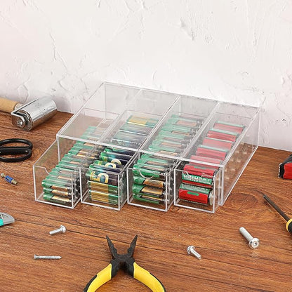 BTSKY 1 Pack Clear Acrylic Battery Storage Organizer - Image 7