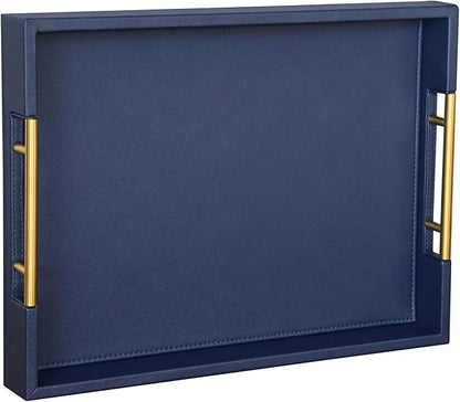 HofferRuffer Faux Leather Serving Tray by HofferRuffer