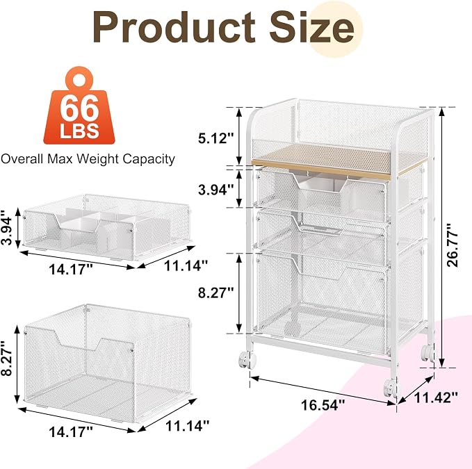 Hongtamoya Makeup Organizer Cart - Image 7
