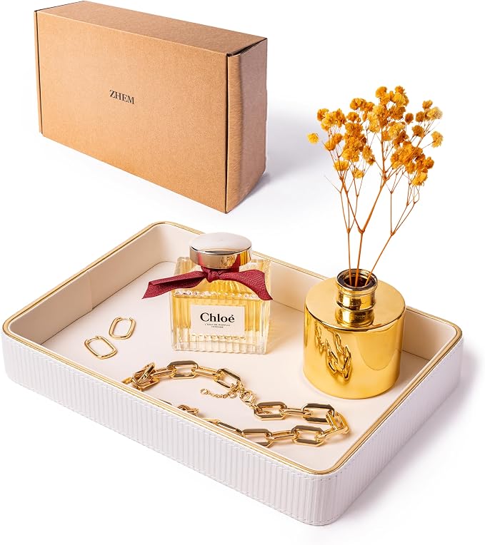 Perfume Tray Valet Tray Night Stand Bedside Organizer| Perfume Organizer - Image 9