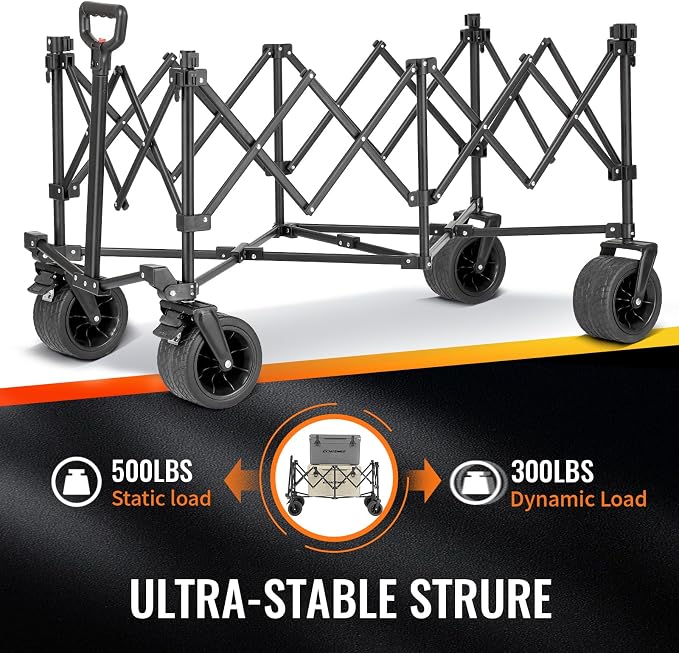 EchoSmile Collapsible Foldable Extended Wagon - Image 5