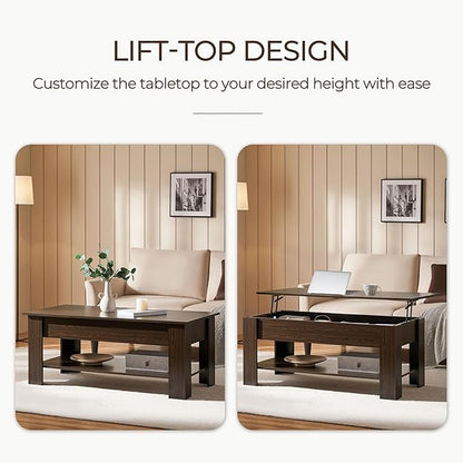 Yaheetech Lift Top Coffee Table - Image 4