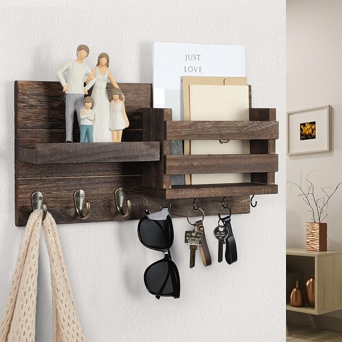 Lwenki Mail Organizer for Wall Mount – Key Holder - Image 6