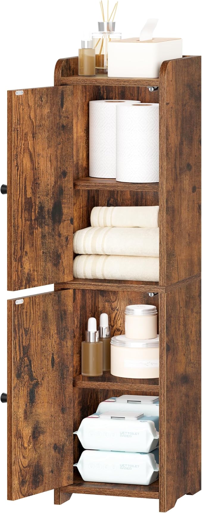 Hzuaneri Bathroom Storage Cabinet, Small Corner Floor Cabinet - Image 9