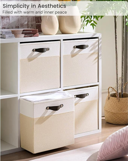 Storage Cube Bins | 7.7 oz/yd² Fabric Cubby Organizer Baskets - Image 2