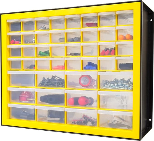 IRIS Plastic Hardware Storage Drawer, 44 Drawer Parts Cabinet by IRISUSA