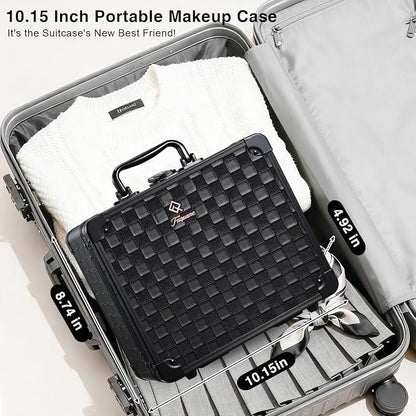 Makeup Case with Magnetic Lighted Mirror 10.15 IN Makeup Organizer Box Travel - Image 6