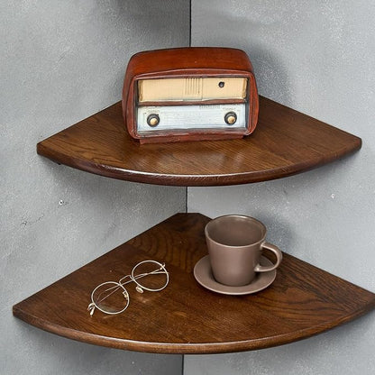Corner Shelves, Floating Corner Shelf, Round End by Coamily