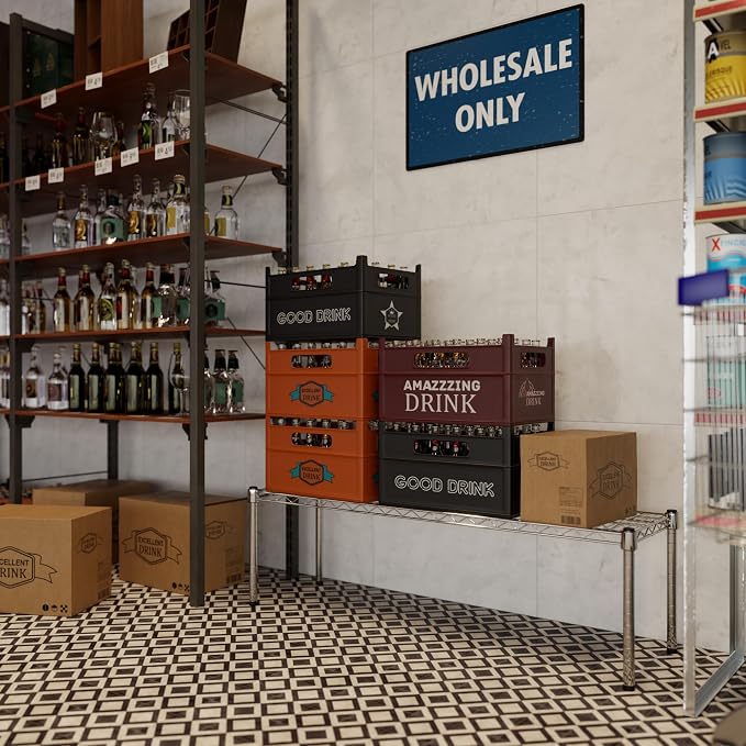 14" Deep x 48" Wide x 14" Height Wire Shelving Kit | 1-Tier | NSF Commercial - Image 7