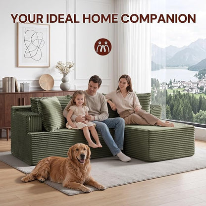 Korser Boneless Couches for Living Room, Cloud Couch Sectional - Image 3