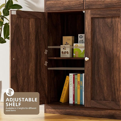 Walsunny Floor Storage Cabinet, Organizer - Image 3
