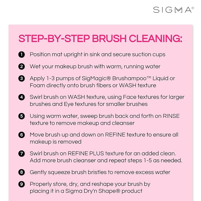 Sigma Beauty Makeup Brush Cleaner Mat – Sigma Spa Express Silicone Makeup Brush - Image 5