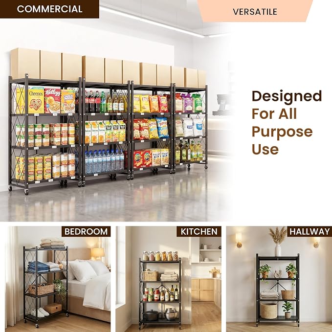 Our Modern Space 4-Tier Foldable Storage Shelf - Image 5