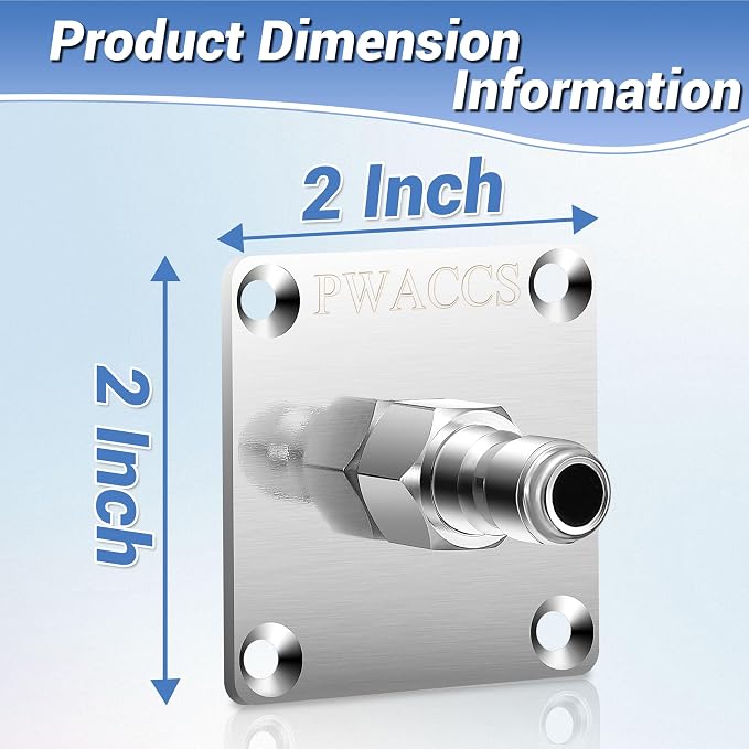 PWACCS Pressure Washer Gun Holder, Stainless Steel 1/4" Quick Connect Wall - Image 8