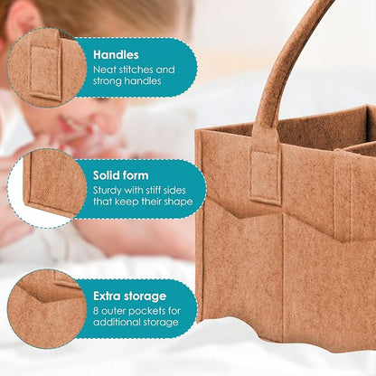 Cute Castle 2 Pack Diaper Caddy Organizer - Image 7