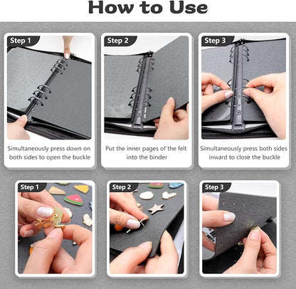 Enamel Pin Display Book Pin Collection Binder Holder Trading Book - Image 5