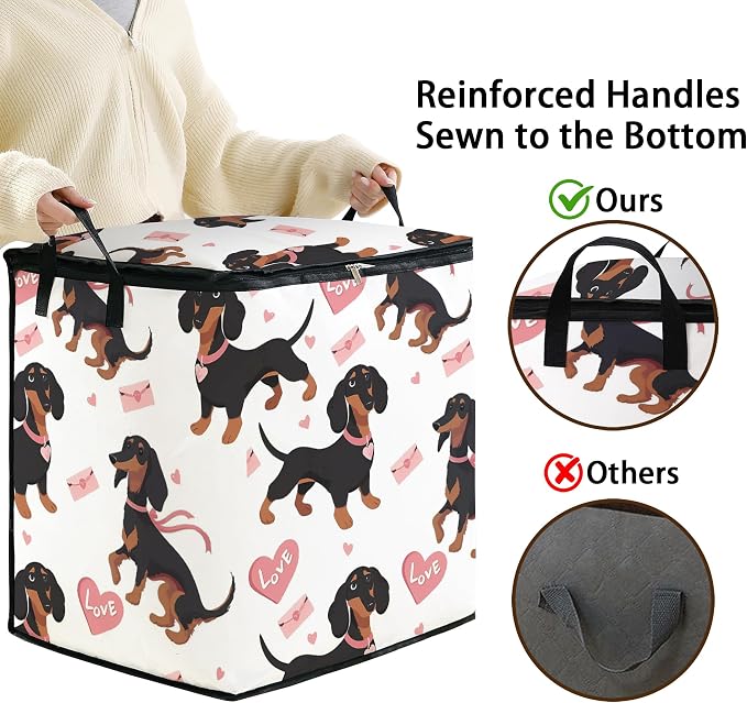 king comforter storage bag, clothes blanket bedding pillow quilt organizer - Image 4