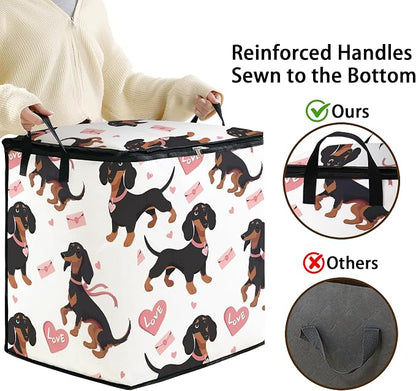 king comforter storage bag, clothes blanket bedding pillow quilt organizer - Image 4