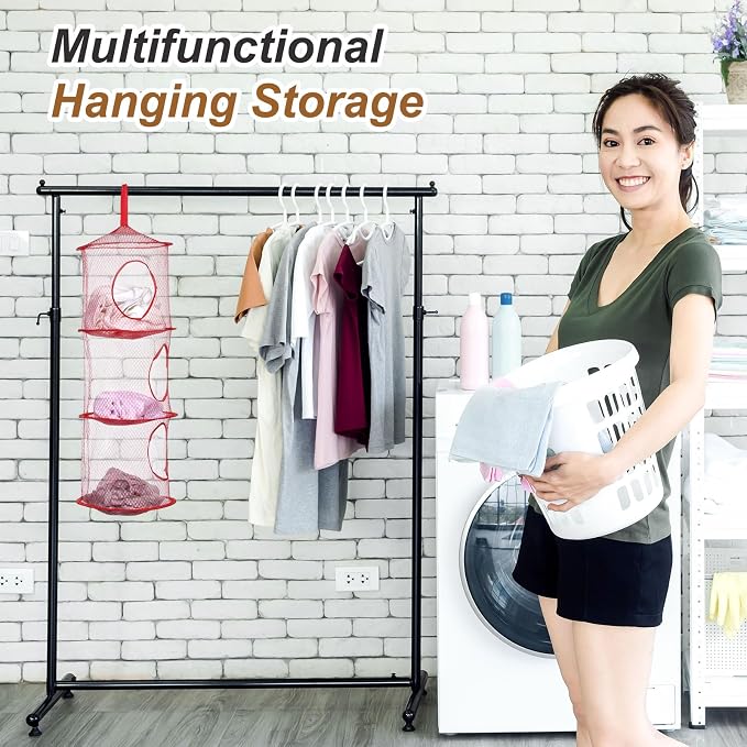 uxcell 2Pcs Mesh Hanging Storage Basket - Image 5