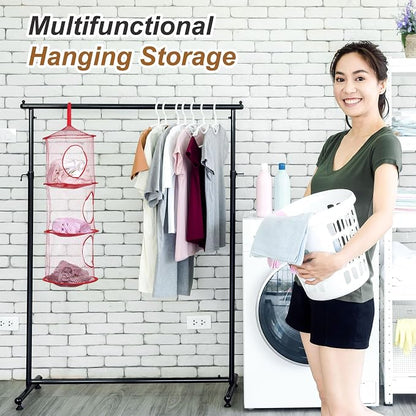 uxcell 2Pcs Mesh Hanging Storage Basket - Image 5