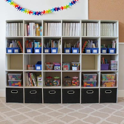 Household Essentials Foldable Fabric Storage Cubes 6-Pack – 11x11x11 Stackable - Image 7