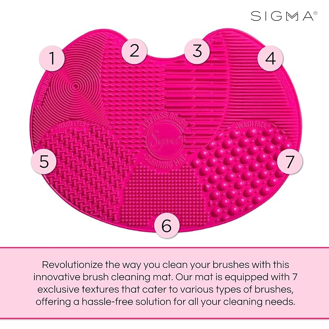 Sigma Beauty Makeup Brush Cleaner Mat – Sigma Spa Express Silicone Makeup Brush - Image 3