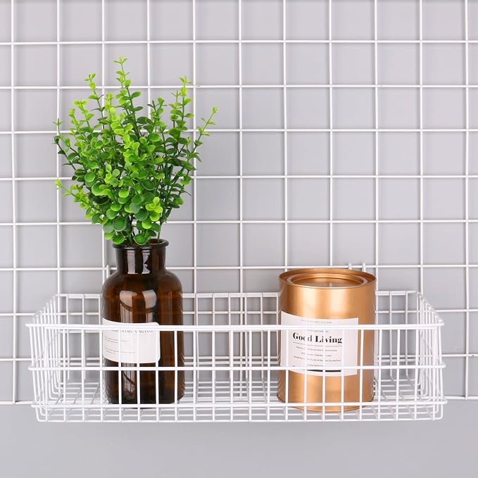 Kaforise Hanging Basket for Wire Wall Grid Panel, Flower Pots Shelf Balcony - Image 6