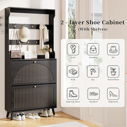 Fsbecl Shoe Cabinet for Entryway - Image 6
