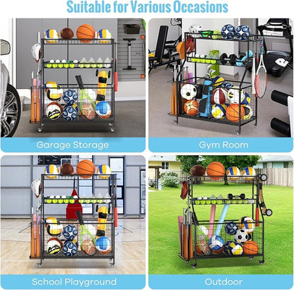 Sports Equipment Garage Organizer - Image 6