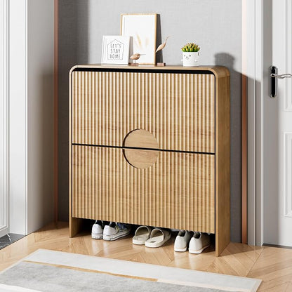 Narrow Shoe Cabinet for Entryway, Thin Entry Way Shoe Storage Cabinet - Image 5