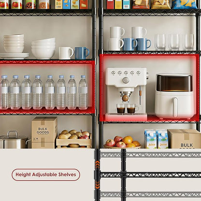 Simple Deluxe 3-Tier Heavy Duty Adjustable Storage Shelf - Image 4