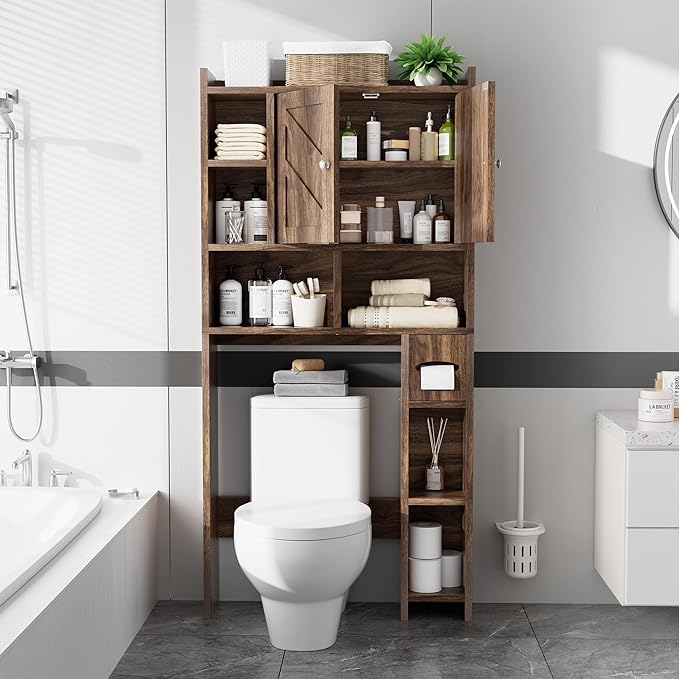 Over the Toilet Storage Cabinet, Freestanding Storage Cabinet Over Toilet - Image 3