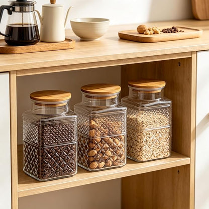 Large Glass Storage Jar, 60 FL OZ Glass Food Storage Containers - Image 7