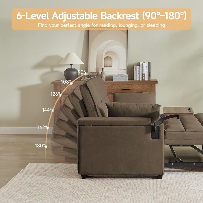 hansones ​66" Multi-Functional Pull-Out Sofa Bed - Image 7