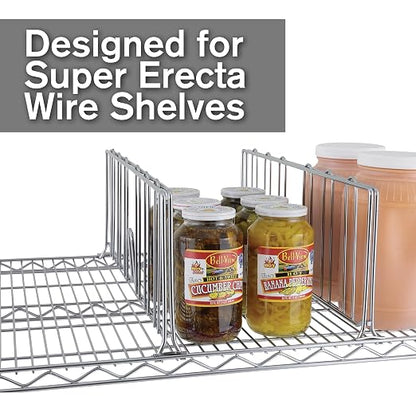 METRO DD18C Super Erecta Chrome Plated Shelf Divider - Image 2