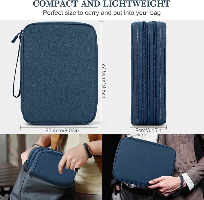 FYY Electronic Organizer, Extra Large Travel Cable Organizer Bag Pouch Portable - Image 2
