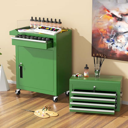 INTERGREAT Rolling Tool Chest, 5-Drawer Tool Box Organizer, Lockable Wheels & - Image 9