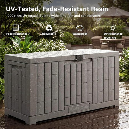 EAST OAK Outdoor Storage Box, 60 Gallon Deck Box Indoor and Outdoor Use - Image 4